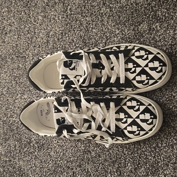 KARL LAGERFELD Kate diamond lace up sneakers - Picture 2 of 4